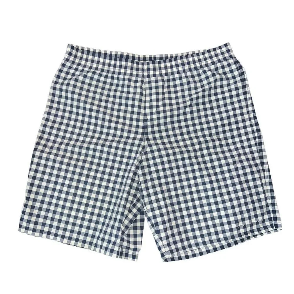 Columbia Navy Blue and White Swim Trunks